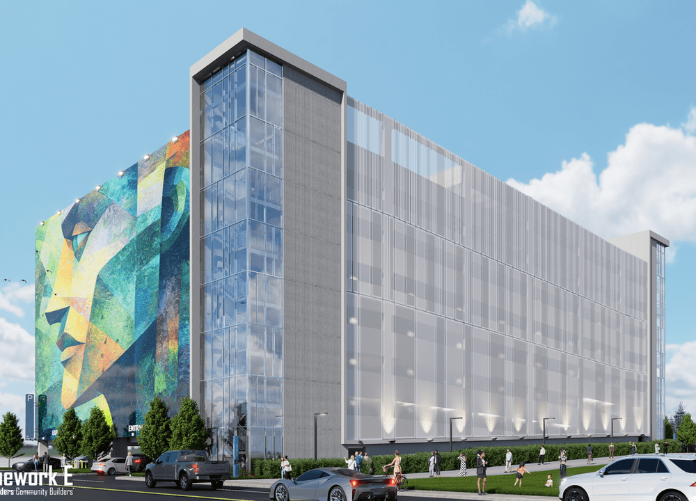 Oakland County Parking Decks: North + South by Framework E